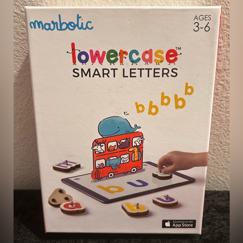 Marbotic Lowercase Smart Letters for iPad Montessori-Inspired Learning kit 3-6